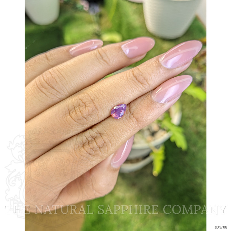 1.06 Ct. Pinkish Purple Sapphire from Ceylon (Sri Lanka)