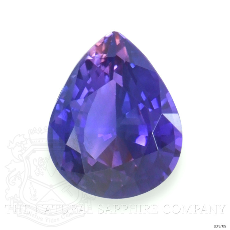 0.81 Ct. Bi Color Sapphire from Ceylon (Sri Lanka)