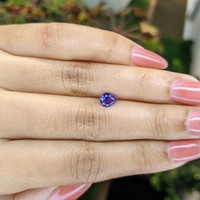 0.81 Ct. Bi Color Sapphire from Ceylon (Sri Lanka) Life Style