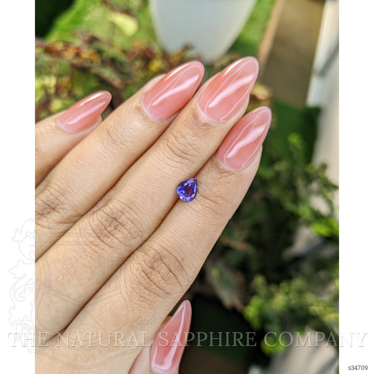 0.81 Ct. Bi Color Sapphire from Ceylon (Sri Lanka)