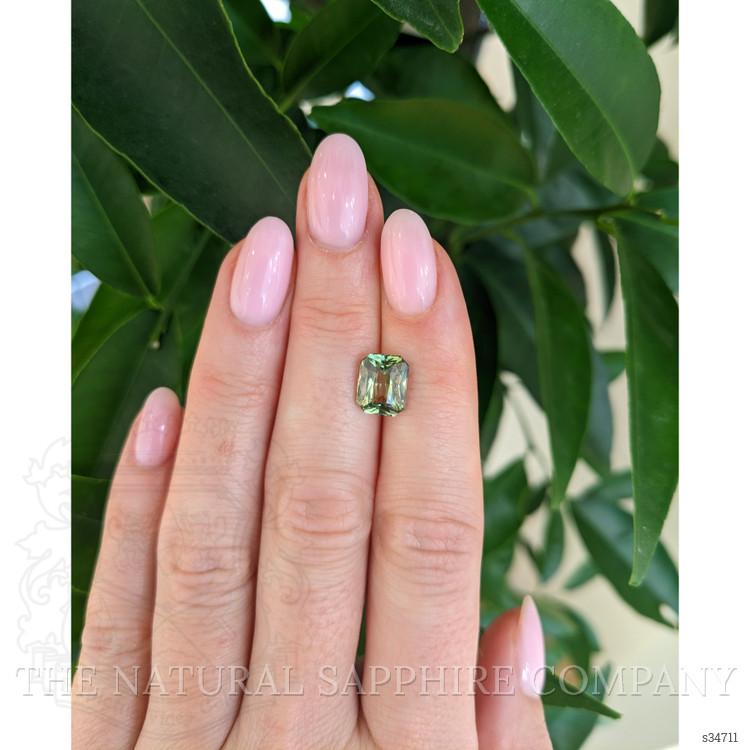 3.04 Ct. Yellowish Green Sapphire from Madagascar