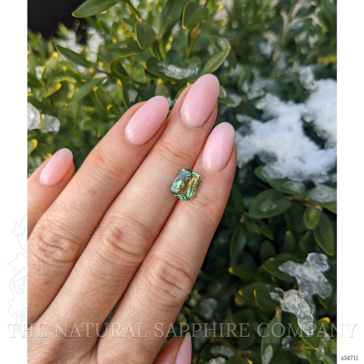 3.04 Ct. Yellowish Green Sapphire from Madagascar