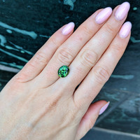 4.05 Ct. Green Sapphire from Kenya Life Style