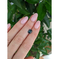 1.68 Ct. Bluish Green Sapphire from Madagascar Life Style