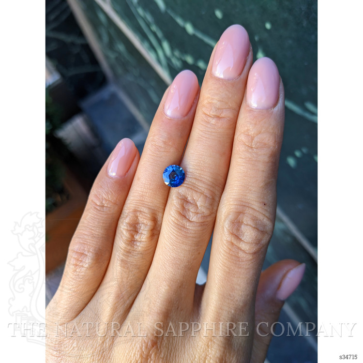 1.37 Ct. Blue Sapphire from Ceylon (Sri Lanka)