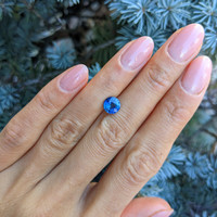 1.37 Ct. Blue Sapphire from Ceylon (Sri Lanka) Life Style