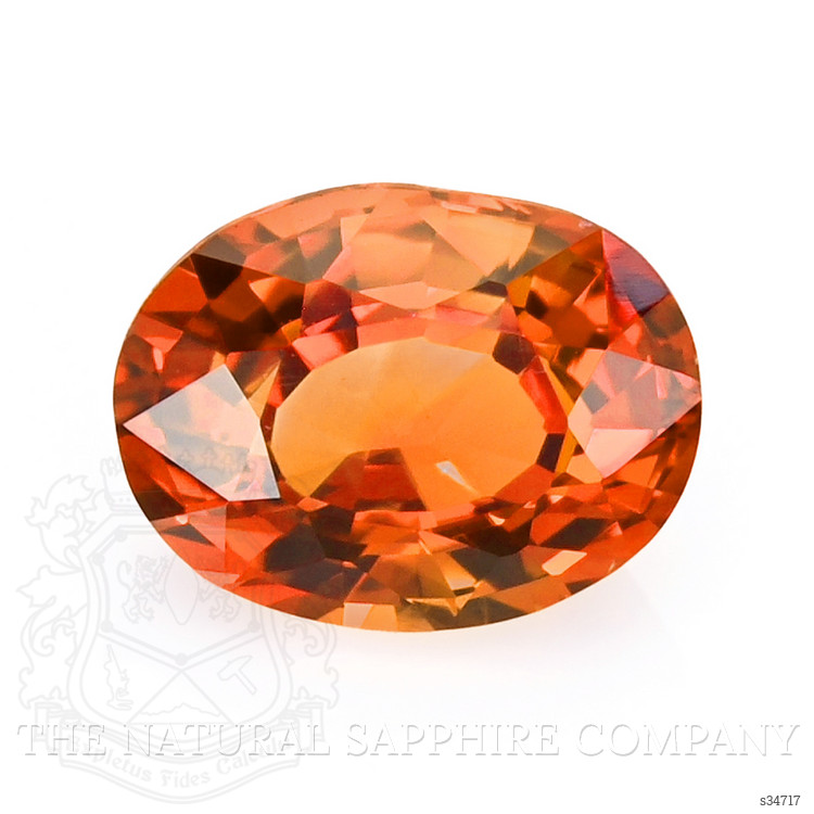 0.95 Ct. Orange Sapphire from Africa