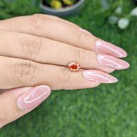 0.95 Ct. Orange Sapphire from Africa Life Style