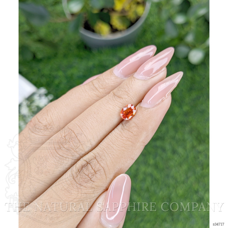 0.95 Ct. Orange Sapphire from Africa