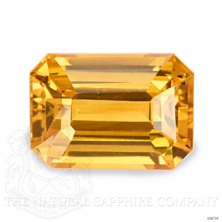1.60 Ct. Orangish Yellow Sapphire from Ceylon (Sri Lanka)