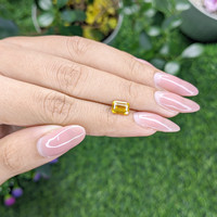 1.60 Ct. Orangish Yellow Sapphire from Ceylon (Sri Lanka) Life Style