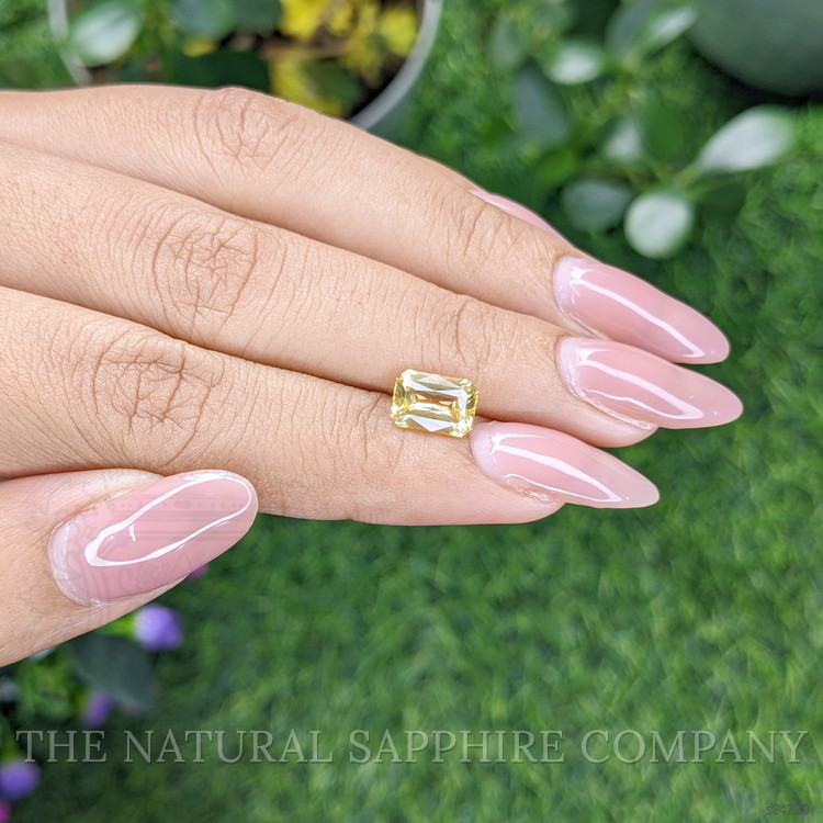 2.10 Ct. Orangish Yellow Sapphire from Ceylon (Sri Lanka)