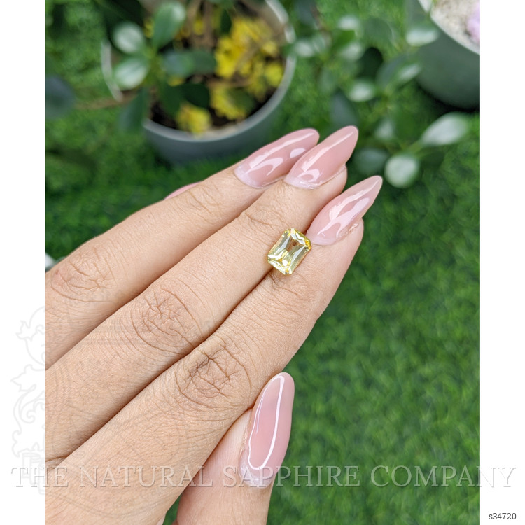 2.10 Ct. Orangish Yellow Sapphire from Ceylon (Sri Lanka)