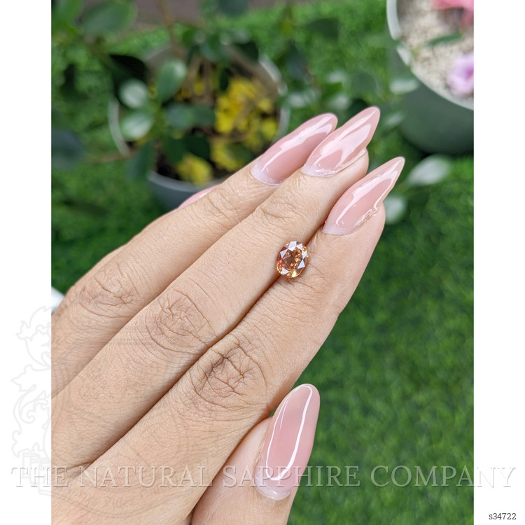 1.12 Ct. Pinkish Brown Sapphire from Africa