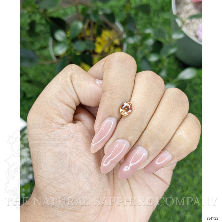 1.12 Ct. Pinkish Brown Sapphire from Africa