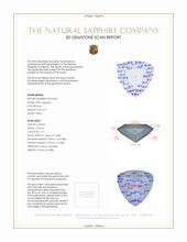 0.77 Ct. Blue Sapphire from Ceylon (Sri Lanka) 3 D Scan Report