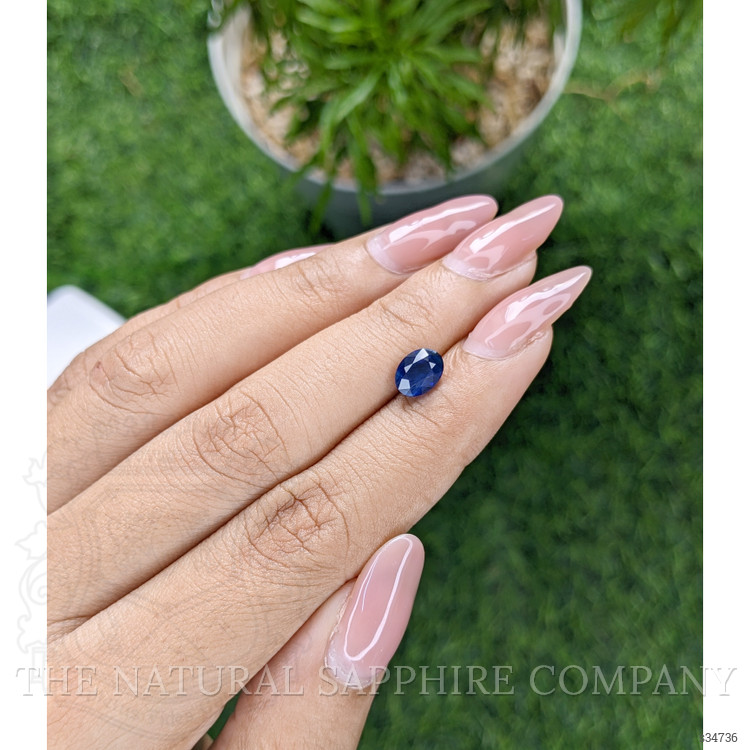 1.55 Ct. Blue Sapphire from Ceylon (Sri Lanka)