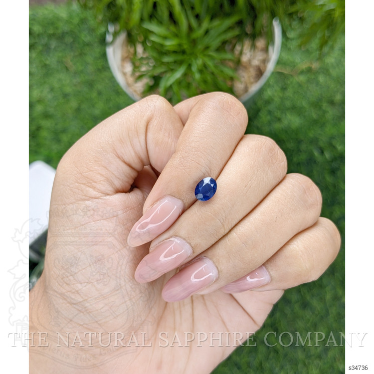 1.55 Ct. Blue Sapphire from Ceylon (Sri Lanka)
