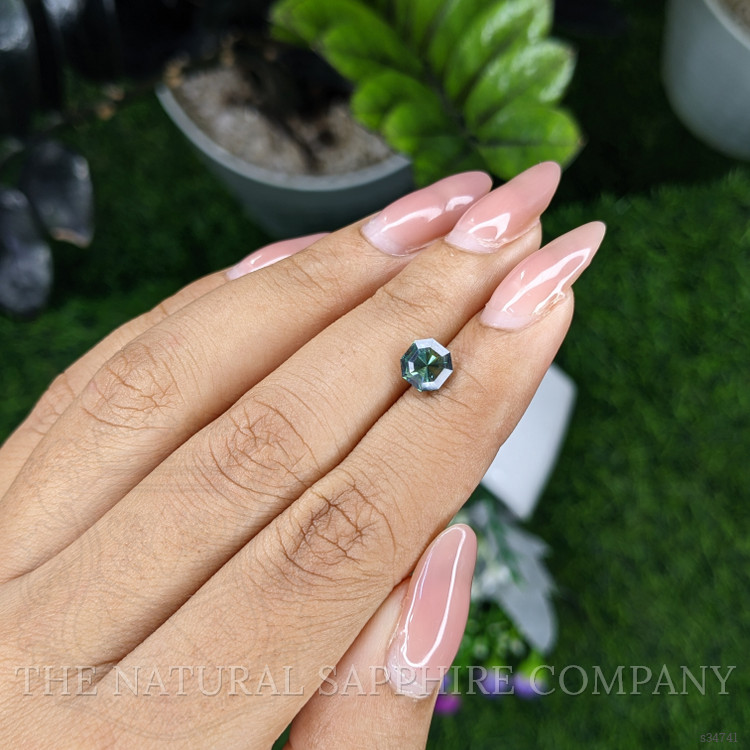 1.58 Ct. Bluish Green Sapphire from Australia