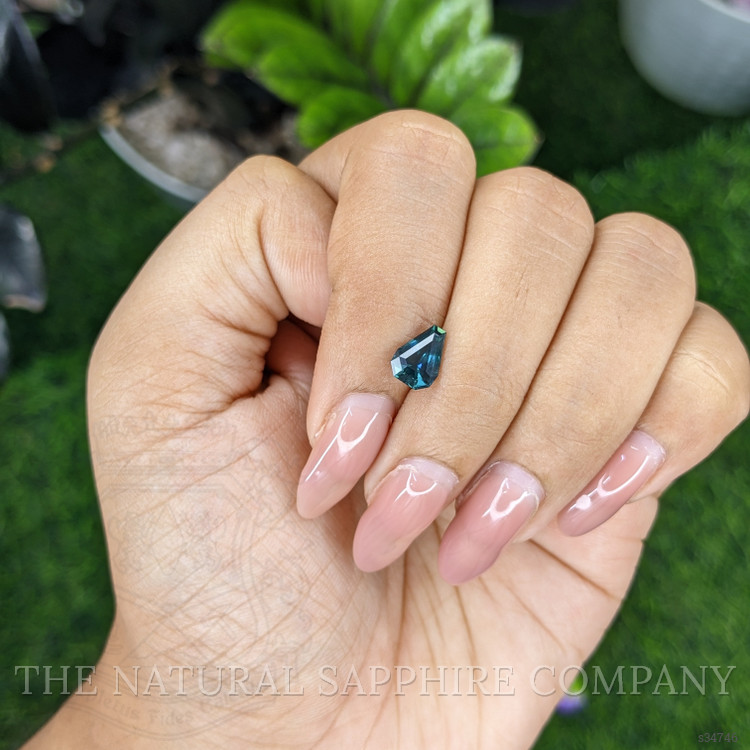 1.38 Ct. Greenish Blue Sapphire from Australia