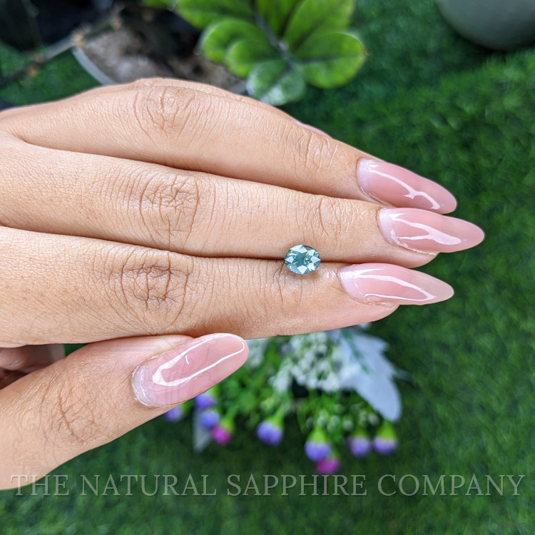 1.19 Ct. Bluish Green Sapphire from Montana