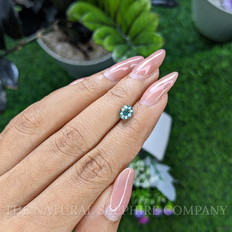 1.19 Ct. Bluish Green Sapphire from Montana