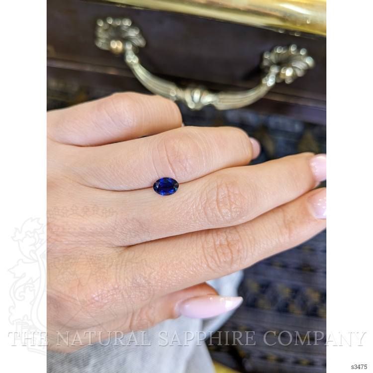 0.77 Ct. Blue Sapphire from Ceylon (Sri Lanka)