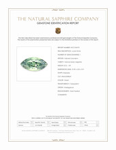 1.09 Ct. Green Sapphire from Madagascar Scan Report