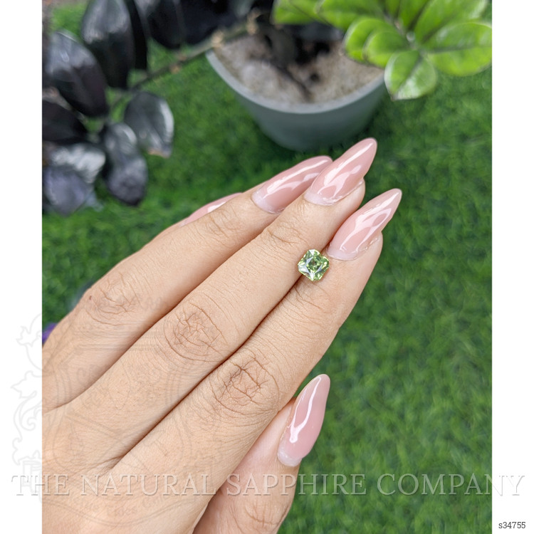 1.18 Ct. Yellowish Green Sapphire from Madagascar