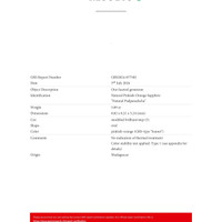 3.09 Ct. Padparadscha Sapphire from Madagascar Scan Report