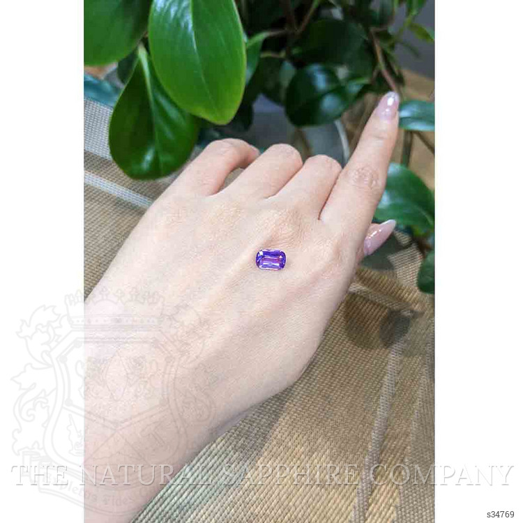 2.08 Ct. Purple Sapphire from Ceylon (Sri Lanka)