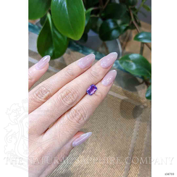 2.08 Ct. Purple Sapphire from Ceylon (Sri Lanka)