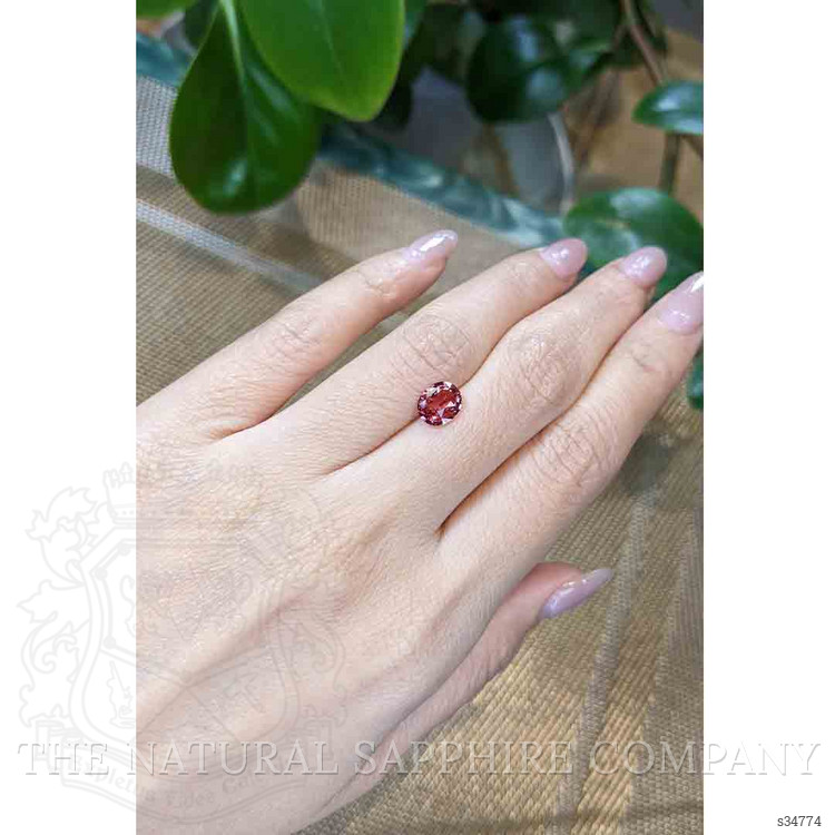 1.57 Ct. Padparadscha Sapphire from Ceylon (Sri Lanka)