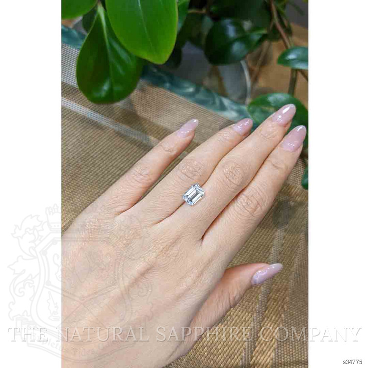 3.05 Ct. White Sapphire from Ceylon (Sri Lanka)