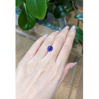 3.17 Ct. Bluish Purple Sapphire from Ceylon (Sri Lanka) Life Style