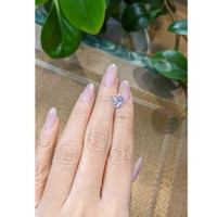 3.66 Ct. White Sapphire from Ceylon (Sri Lanka) Life Style