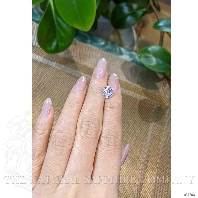 3.66 Ct. White Sapphire from Ceylon (Sri Lanka)