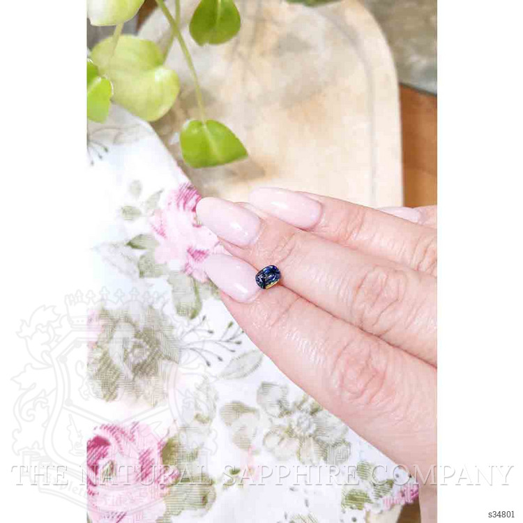 0.90 Ct. Bi Color / Parti Sapphire from Ceylon (Sri Lanka)