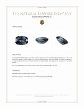 1.43 Ct. Bi Color Sapphire from Ceylon (Sri Lanka) Appraisal