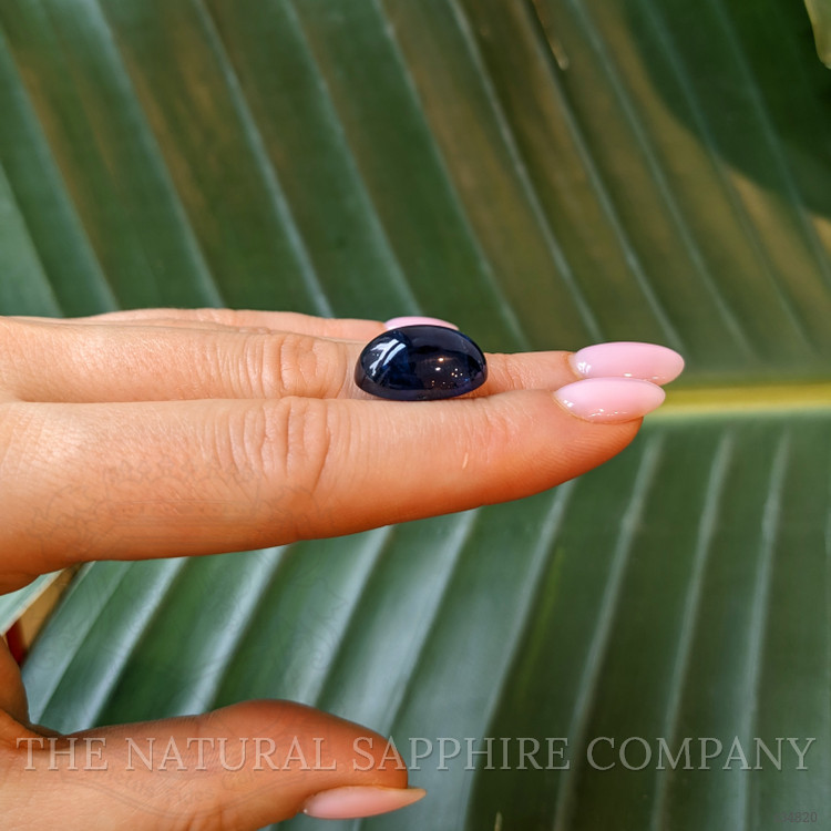 20.90 Ct. Blue Cabochon Sapphire from Ceylon (Sri Lanka)