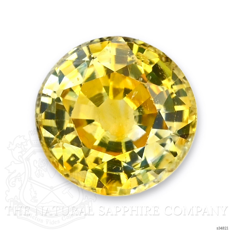 0.93 Ct. Greenish Yellow Sapphire from Ceylon (Sri Lanka)