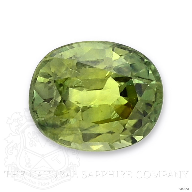 1.03 Ct. Yellowish Green Sapphire from Ceylon (Sri Lanka)