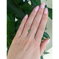 1.03 Ct. Yellowish Green Sapphire from Ceylon (Sri Lanka) Life Style