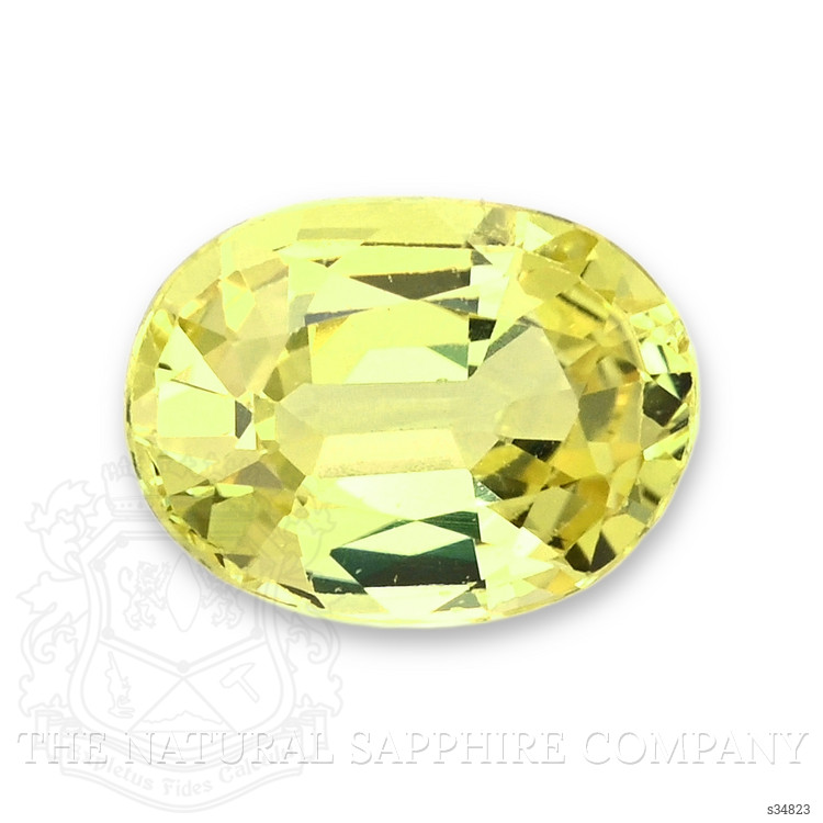 0.82 Ct. Greenish Yellow Sapphire from Ceylon (Sri Lanka)