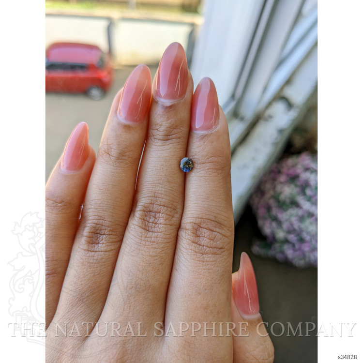 0.54 Ct. Bi Color Sapphire from Ceylon (Sri Lanka)