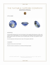 0.46 Ct. Bi Color Sapphire from Ceylon (Sri Lanka) Appraisal