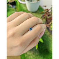 0.46 Ct. Bi Color Sapphire from Ceylon (Sri Lanka) Life Style
