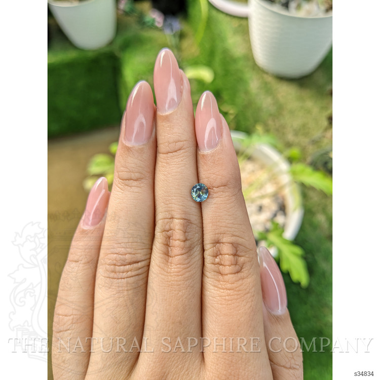 0.83 Ct. Bi Color Sapphire from Ceylon (Sri Lanka)