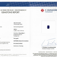 4.86 Ct. Blue Sapphire from Ceylon (Sri Lanka) Scan Report