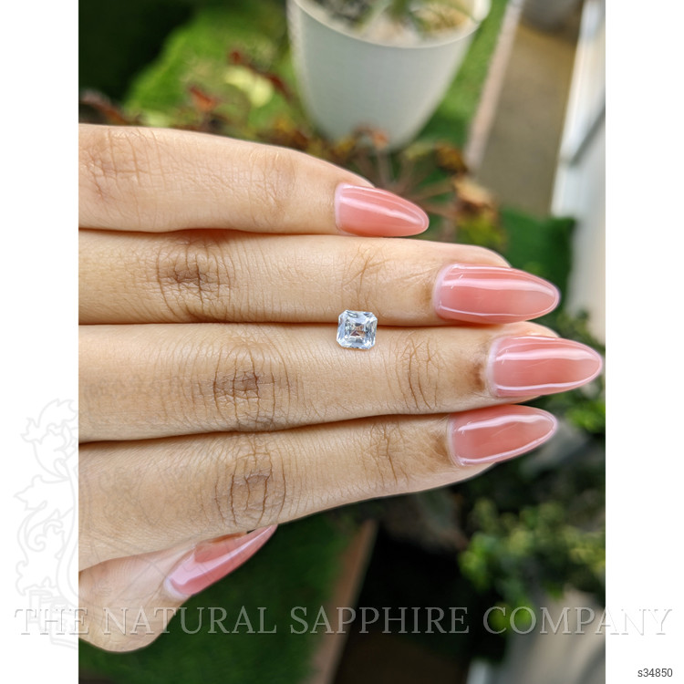 0.99 Ct. White Sapphire from Ceylon (Sri Lanka)